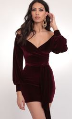 Picture Off The Shoulder Wine Velvet Dress. Source: https://media.lucyinthesky.com/data/Feb20_1/150xAUTO/781A3518.JPG