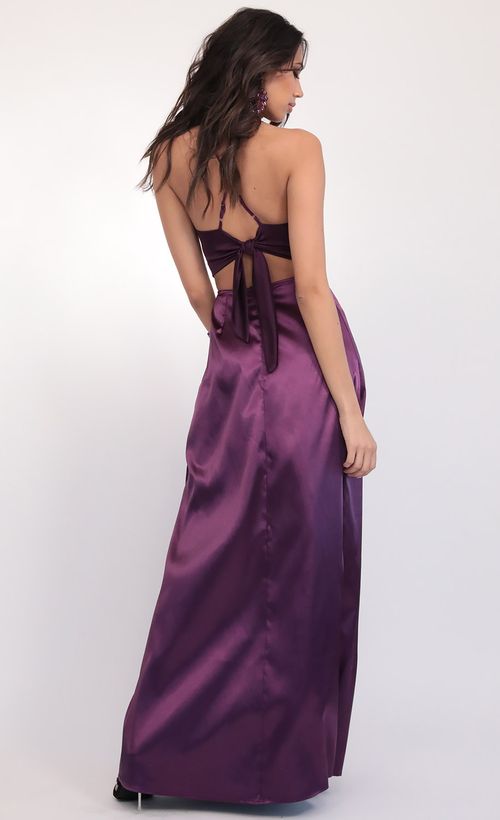 Picture Madeline Satin Maxi Set in Purple. Source: https://media.lucyinthesky.com/data/Feb20_2/500xAUTO/781A0316.JPG