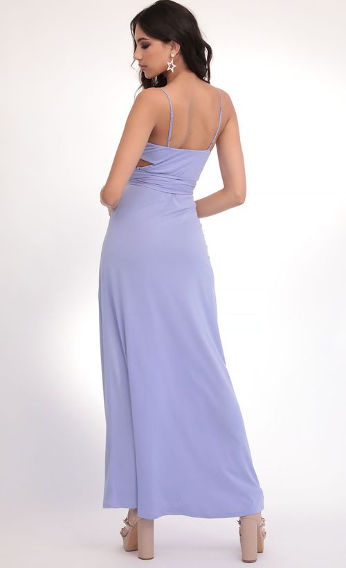 Picture Leila Wrap Tie Maxi in Lavender. Source: https://media.lucyinthesky.com/data/Feb20_2/500xAUTO/781A3742.JPG