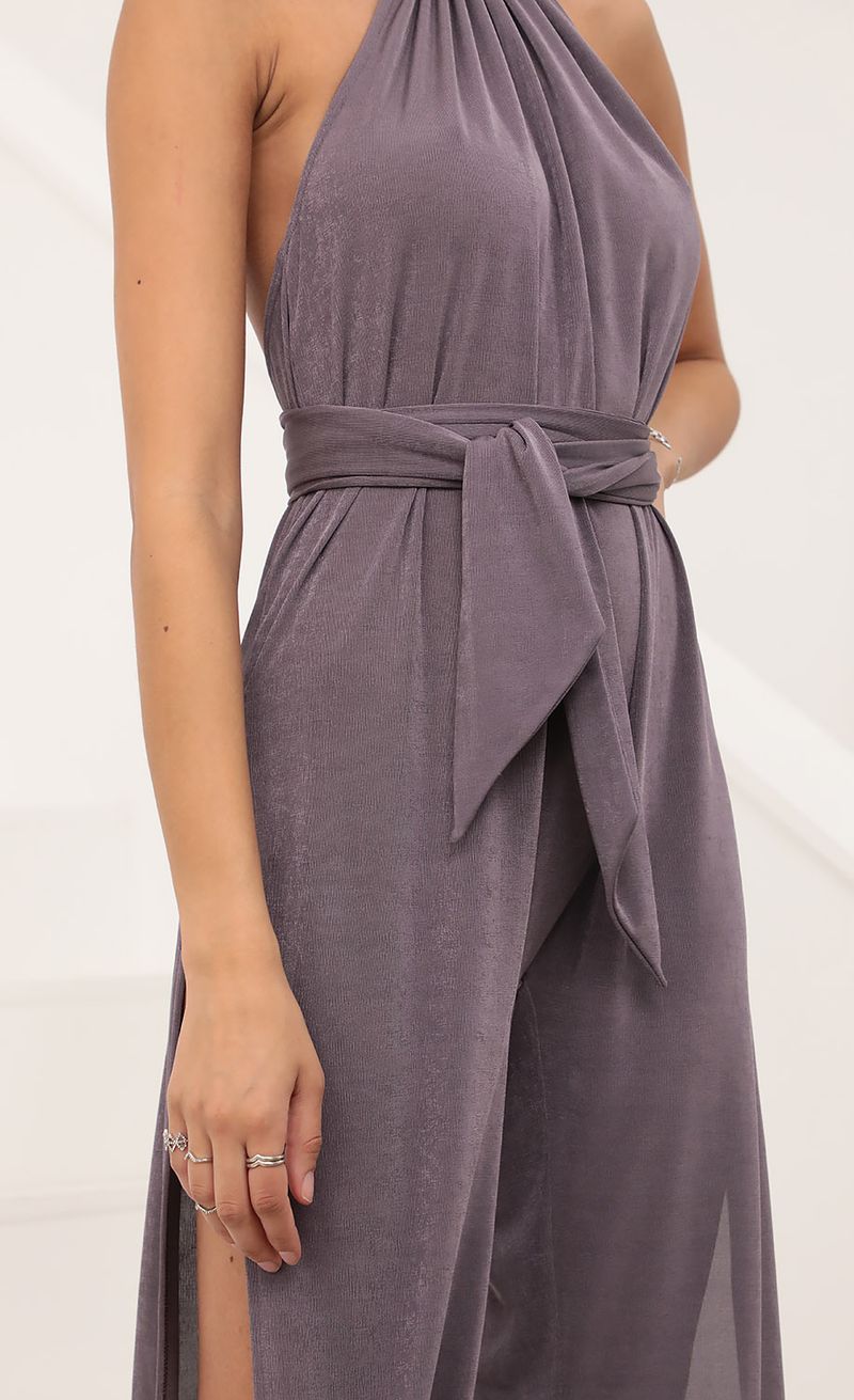 Picture Jojo Jumpsuit in Purple. Source: https://media.lucyinthesky.com/data/Feb21_1/800xAUTO/AT2A4090.JPG