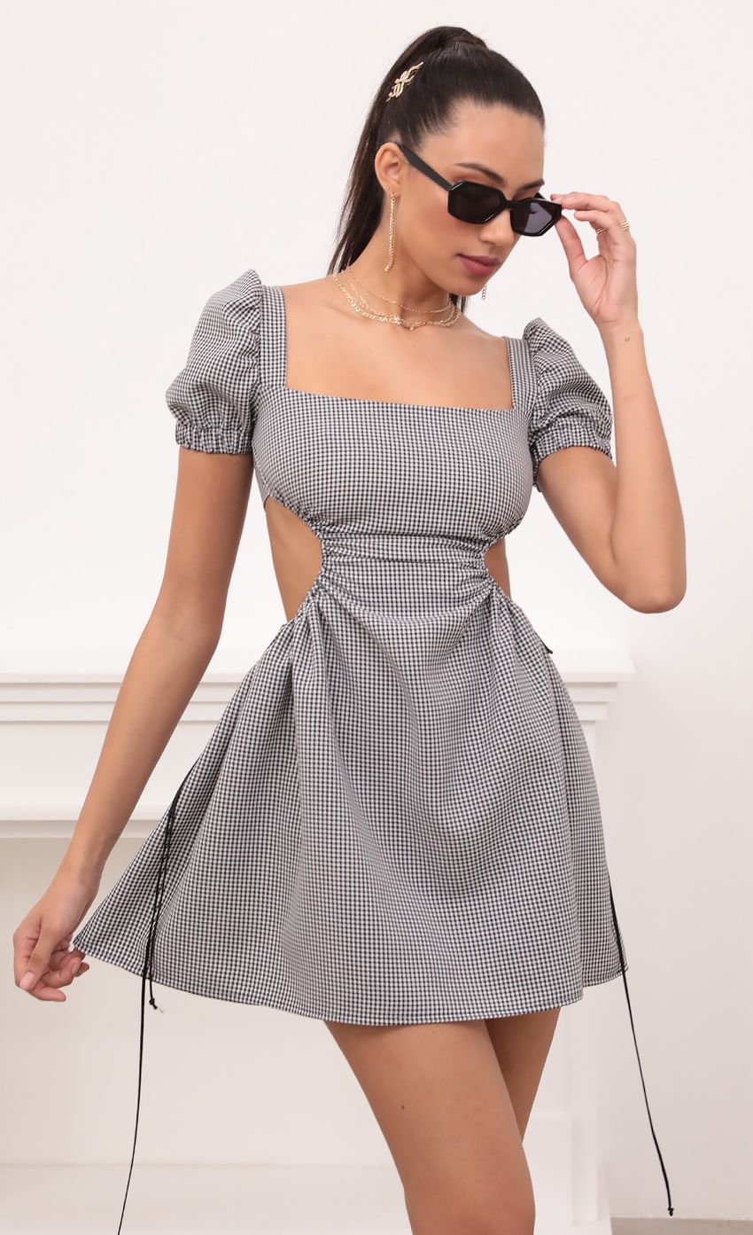 Jenny Puff Sleeve in Gingham | Lucy in the Sky