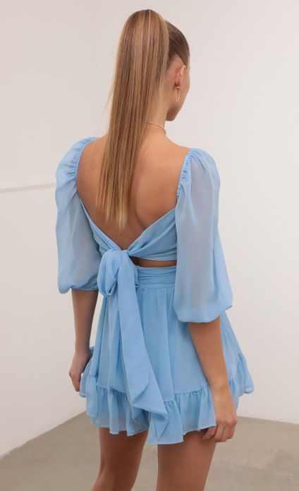 lucy in the sky neia ruffle dress