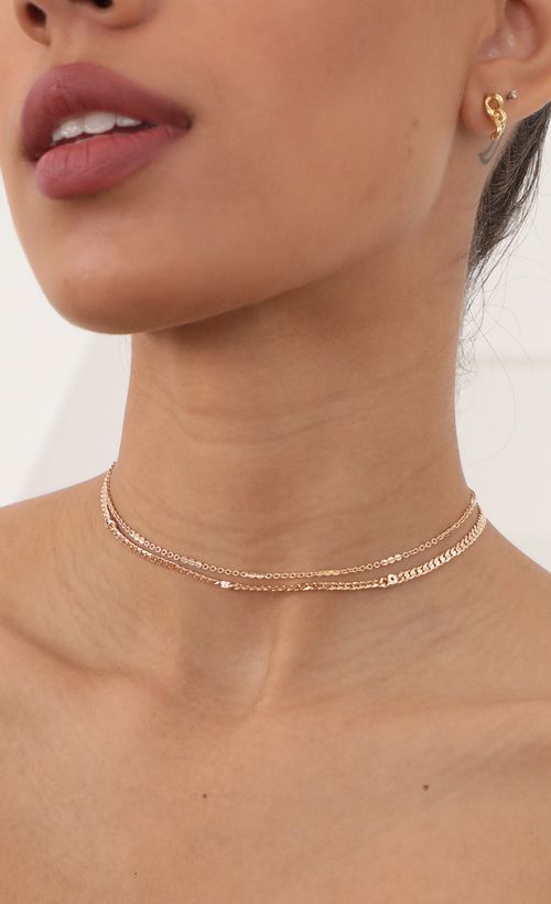 Mini Cuban Link Rhinestone Choker Necklace