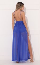 Picture thumb Skylar Love Ties Maxi Dress in Mesh Blue. Source: https://media.lucyinthesky.com/data/Feb22_1/170xAUTO/1V9A5575.JPG
