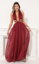 Picture Jocelyn Cutout Maxi in Red. Source: https://media.lucyinthesky.com/data/Feb22_2/150xAUTO/1V9A6436.JPG