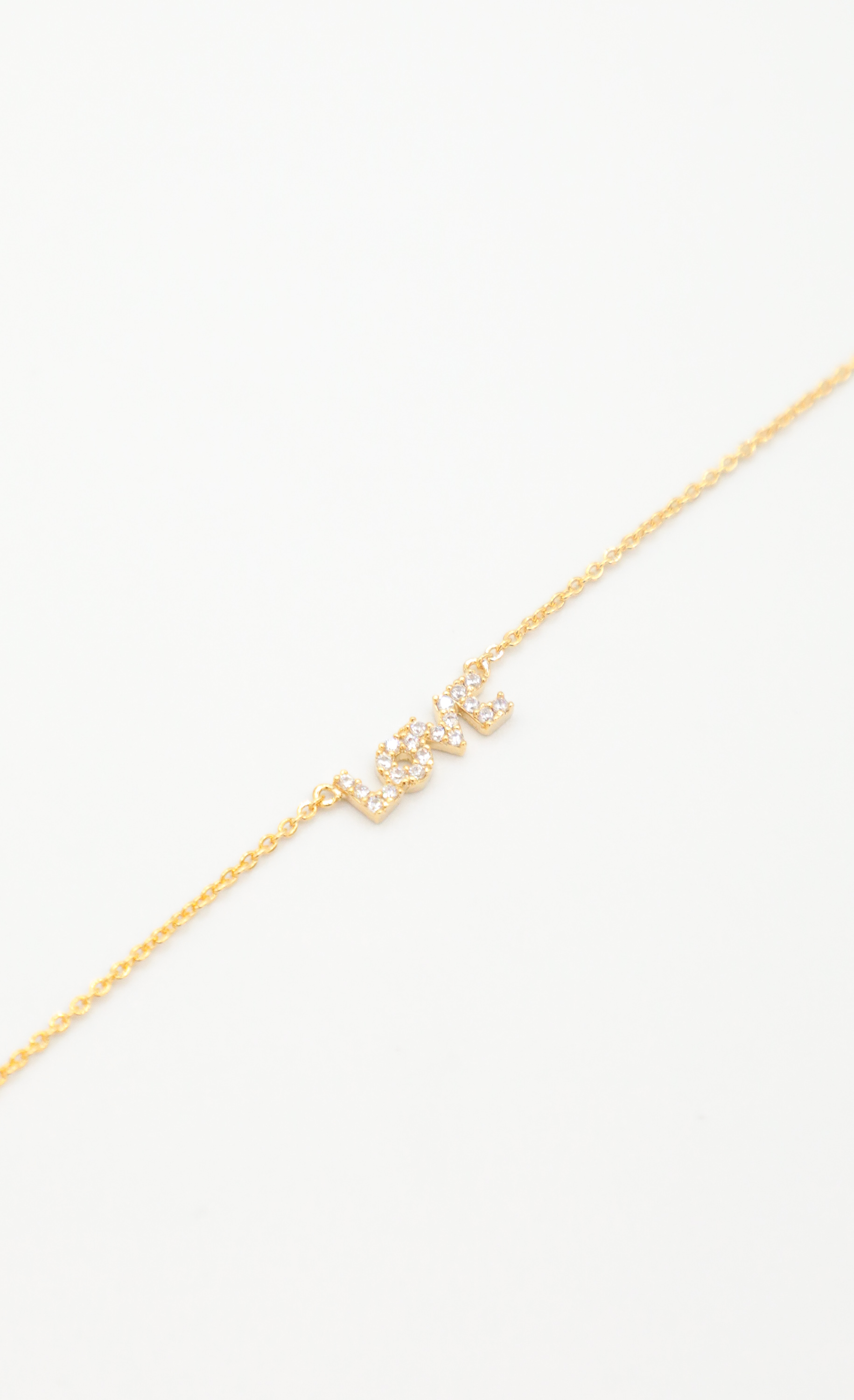 Love You Always Anklet in Gold