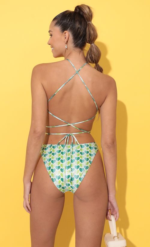 Picture Charlee One-Piece Swimsuit in Green Heart. Source: https://media.lucyinthesky.com/data/Feb22_2/500xAUTO/1V9A3469.JPG