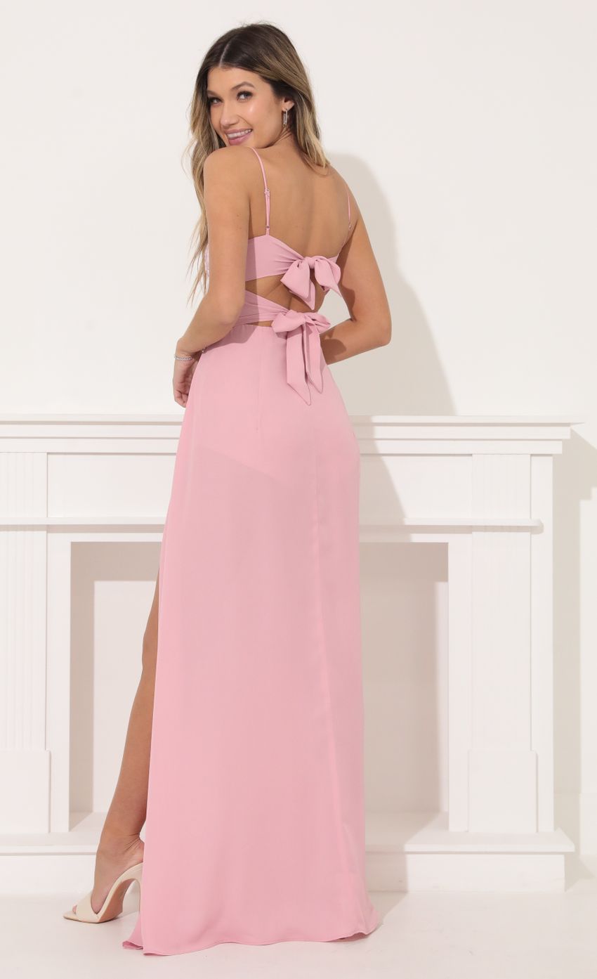 Picture Kingsley Maxi Dress in Pink. Source: https://media.lucyinthesky.com/data/Feb22_2/850xAUTO/1V9A9760.JPG