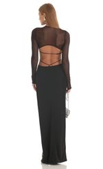 Picture Karlyn Long Sleeve Sheer Back Dress in Black. Source: https://media.lucyinthesky.com/data/Feb23/150xAUTO/fda3db02-c739-47d4-84b3-5e89894b7cfd.jpg