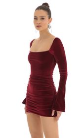 Picture thumb Carmen Velvet Bell Sleeve Dress in Red. Source: https://media.lucyinthesky.com/data/Feb23/170xAUTO/087d71f5-d388-4ccc-a6b0-24e44a7b3f51.jpg