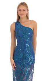 Picture thumb Chance Sequin One Shoulder Maxi Dress in Blue. Source: https://media.lucyinthesky.com/data/Feb23/170xAUTO/09ee4a8f-87f8-424b-a0c2-8614de6fd4bd.jpg