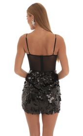 Picture thumb Dottie Sequin Corset Dress in Black. Source: https://media.lucyinthesky.com/data/Feb23/170xAUTO/0bf517be-1014-4a85-98f3-e3dfb248dfea.jpg