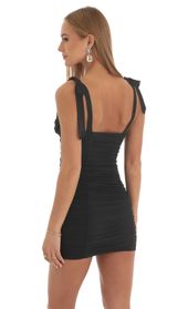 Picture thumb Veera Rhinestone Ruched Dress in Black. Source: https://media.lucyinthesky.com/data/Feb23/170xAUTO/0c974c53-fdbf-464b-b5aa-8ccf4ee66abe.jpg