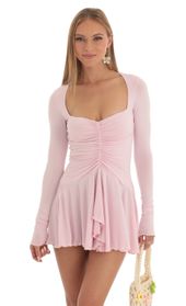 Picture thumb Giva Ruched Sweetheart Neck Dress in Pink. Source: https://media.lucyinthesky.com/data/Feb23/170xAUTO/3743650e-b20b-4adb-89fb-f951b608726f.jpg