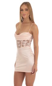 Picture thumb Evan Satin Floral Corset Dress in Pink. Source: https://media.lucyinthesky.com/data/Feb23/170xAUTO/6d2ddeb5-8565-4623-a4b9-4487141a8d8a.jpg