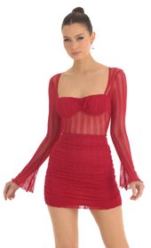 Picture thumb Braxton Sheer Mesh Long Sleeve Dress in Red. Source: https://media.lucyinthesky.com/data/Feb23/170xAUTO/763c9441-7d1f-4754-89cf-946255095c6d.jpg