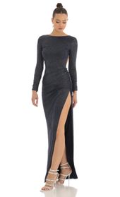 Picture thumb Chessa Glitter Open Back Maxi Dress in Navy. Source: https://media.lucyinthesky.com/data/Feb23/170xAUTO/96c1aa72-a50a-4fc7-a1f8-3d8fc2262028.jpg