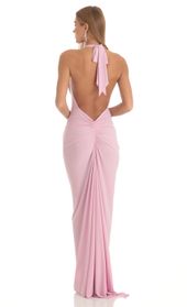 Picture thumb Razz Gathered Back Halter BodyCon Maxi Dress in Pink. Source: https://media.lucyinthesky.com/data/Feb23/170xAUTO/9a31444d-c27a-4d66-9a62-ac85aba68be1.jpg