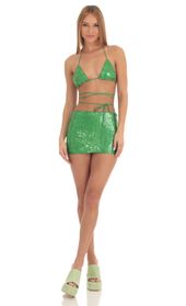 Picture thumb Maddie Iridescent Two Piece Skirt Set in Green. Source: https://media.lucyinthesky.com/data/Feb23/170xAUTO/c0d73f4d-1ffe-4cdc-b854-60adfa84106f.jpg