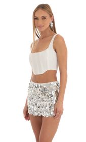Picture thumb Eleni Big Sequin Mini Skirt in Silver. Source: https://media.lucyinthesky.com/data/Feb23/170xAUTO/c1bcd277-3561-4b1b-a410-1211f05ec8f3.jpg