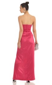 Picture thumb Nicholya Satin Pleated Strapless Maxi Dress in Cherry. Source: https://media.lucyinthesky.com/data/Feb23/170xAUTO/d2d51c35-5dea-4cca-a140-37640538b790.jpg