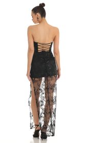 Picture thumb Idris Sequin Strapless Maxi Dress in Black. Source: https://media.lucyinthesky.com/data/Feb23/170xAUTO/de753cf7-9c68-4de2-9ea9-9aeda17eedc8.jpg