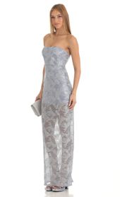 Picture thumb Idris Sequin Strapless Maxi Dress in Silver. Source: https://media.lucyinthesky.com/data/Feb23/170xAUTO/f193e90e-334c-44f2-80bd-0e36defc891e.jpg