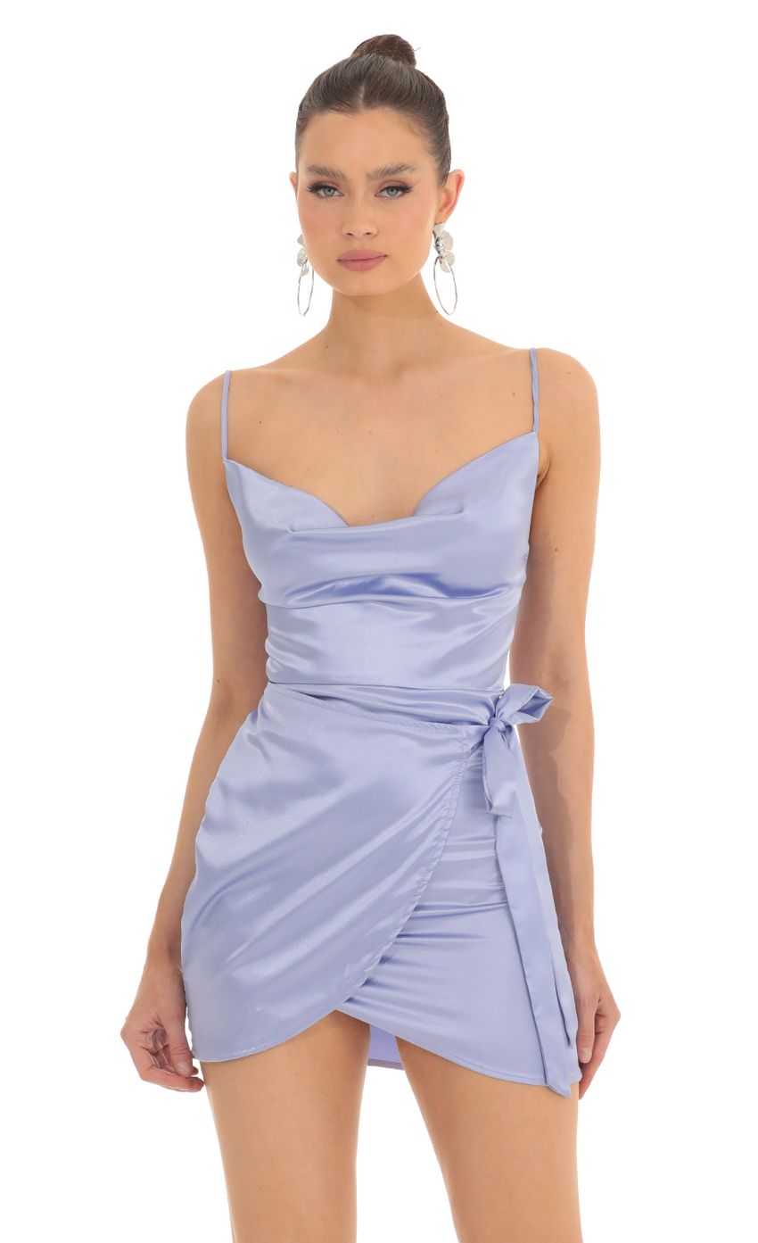 Picture Amie Satin Wrap Dress in Baby Blue. Source: https://media.lucyinthesky.com/data/Feb23/850xAUTO/0f6bad8a-d9e2-4417-b99f-6456a7c92b08.jpg