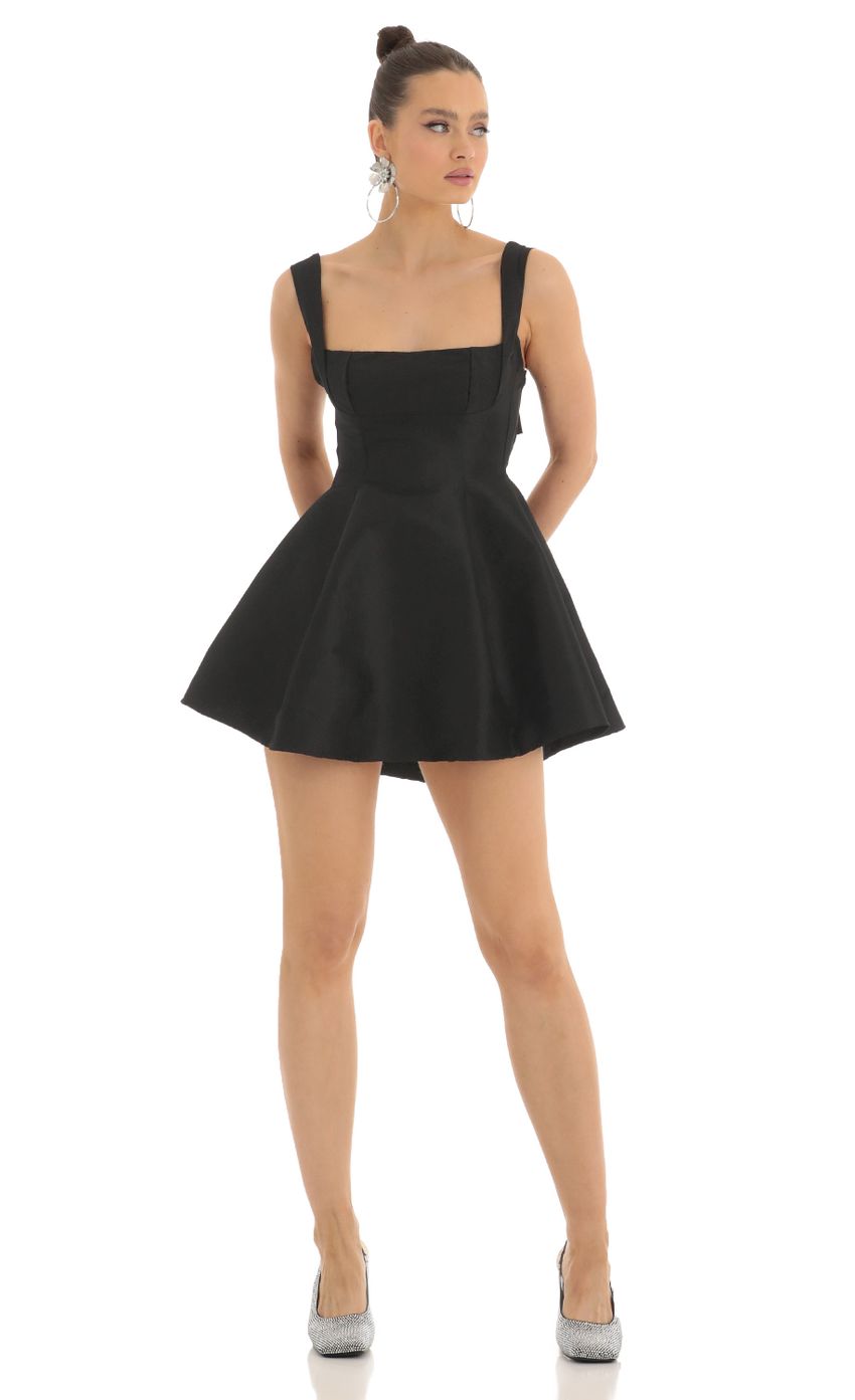 Picture Foxie Fit and Flare Dress in Black. Source: https://media.lucyinthesky.com/data/Feb23/850xAUTO/10286243-9b1b-42cf-bf07-3a1b7a1bad2a.jpg
