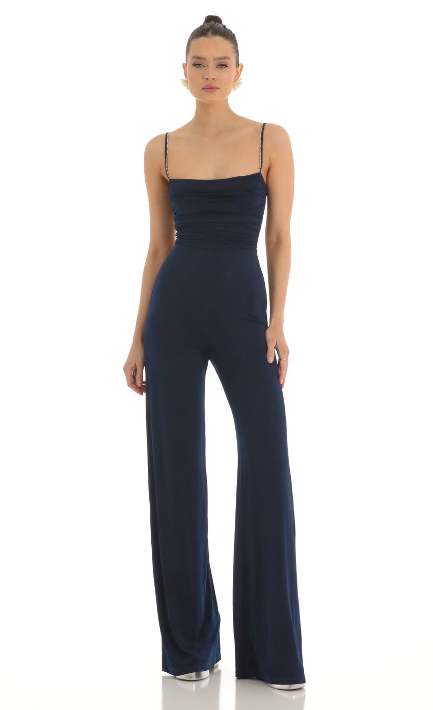 Picture Zuzu Mesh Back Wide Leg Jumpsuit in Navy. Source: https://media.lucyinthesky.com/data/Feb23/850xAUTO/a8c41a76-4518-430a-bdb9-b1b1dc260a2e.jpg