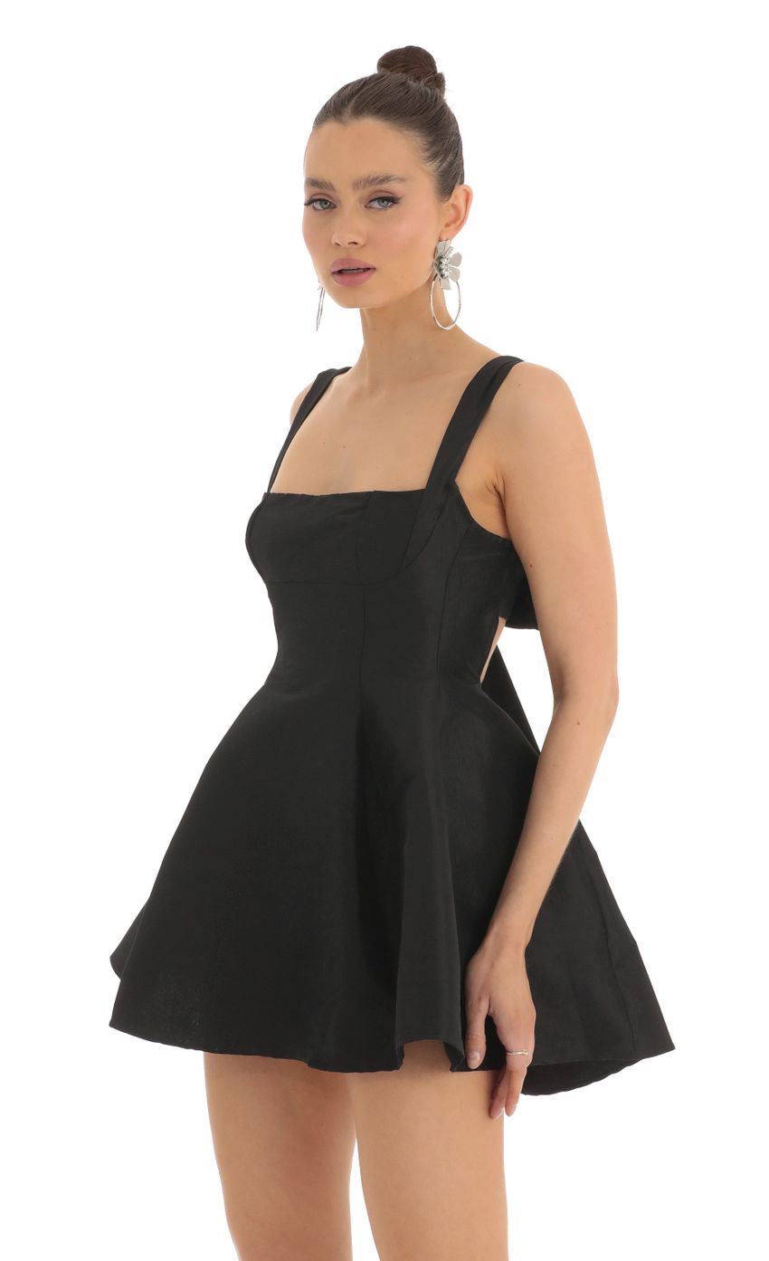 Picture Foxie Fit and Flare Dress in Black. Source: https://media.lucyinthesky.com/data/Feb23/850xAUTO/ae0c534a-9415-47c8-a3d5-d8ceb95045c5.jpg