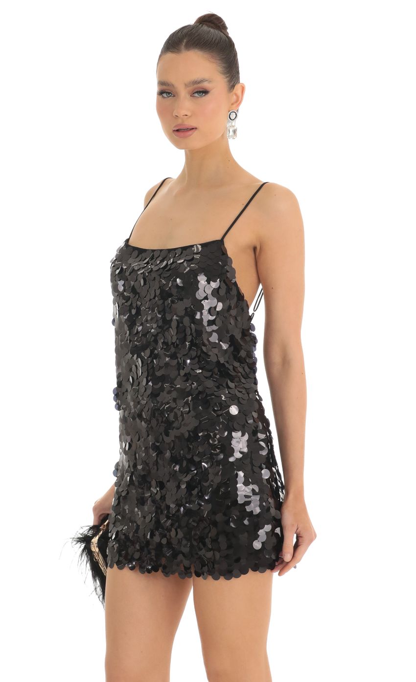 Picture Amalou Big Sequin Cami Dress in Black. Source: https://media.lucyinthesky.com/data/Feb23/850xAUTO/dc098767-305c-4183-8593-d776332b30d5.jpg