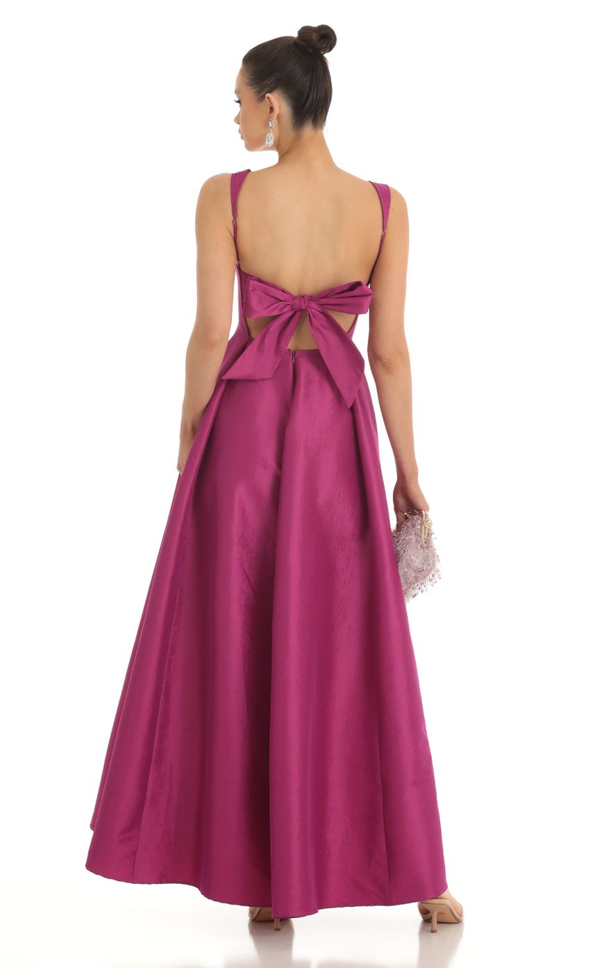 Picture Foxie Fit and Flare Maxi Dress in Dark Pink. Source: https://media.lucyinthesky.com/data/Feb23/850xAUTO/eb322a6c-c366-4783-a348-d97f80266be6.jpg