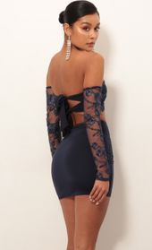 Picture thumb Valentina Lace Sleeve Set in Navy. Source: https://media.lucyinthesky.com/data/Jan19_1/170xAUTO/0Y5A4537.JPG