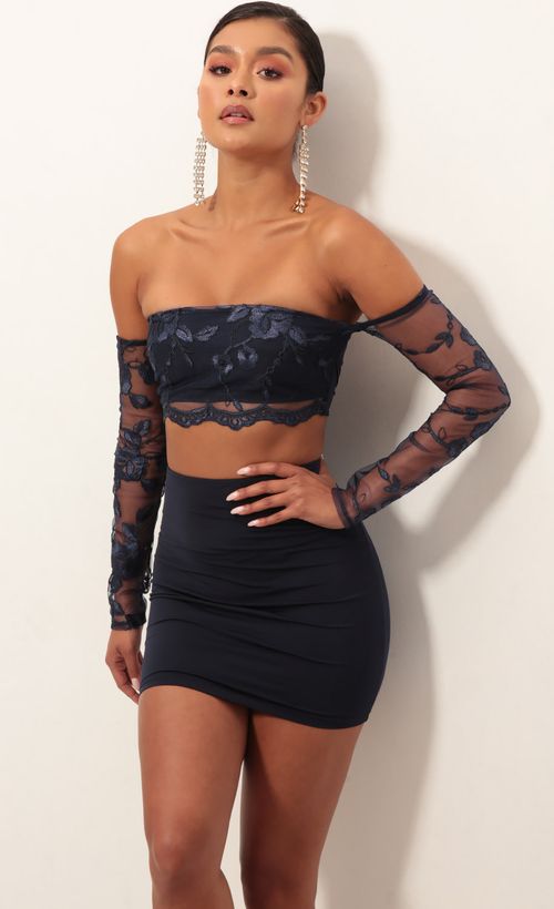 Picture Valentina Lace Sleeve Set in Navy. Source: https://media.lucyinthesky.com/data/Jan19_1/500xAUTO/0Y5A4519S.JPG