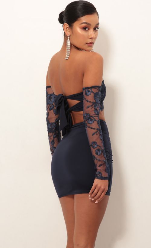 Picture Valentina Lace Sleeve Set in Navy. Source: https://media.lucyinthesky.com/data/Jan19_1/500xAUTO/0Y5A4537.JPG
