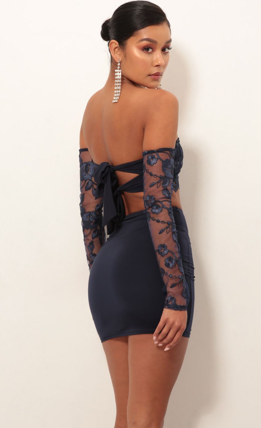Picture Valentina Lace Sleeve Set in Navy. Source: https://media.lucyinthesky.com/data/Jan19_1/850xAUTO/0Y5A4537.JPG