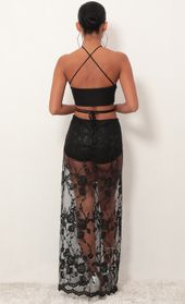 Picture thumb Boho Floral Lace Maxi Set in Black. Source: https://media.lucyinthesky.com/data/Jan19_2/170xAUTO/781A5924.JPG