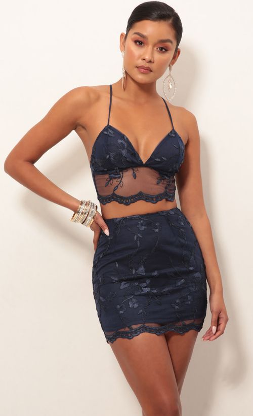 Picture Maui Floral Lace Set In Navy. Source: https://media.lucyinthesky.com/data/Jan19_2/500xAUTO/0Y5A4798.JPG