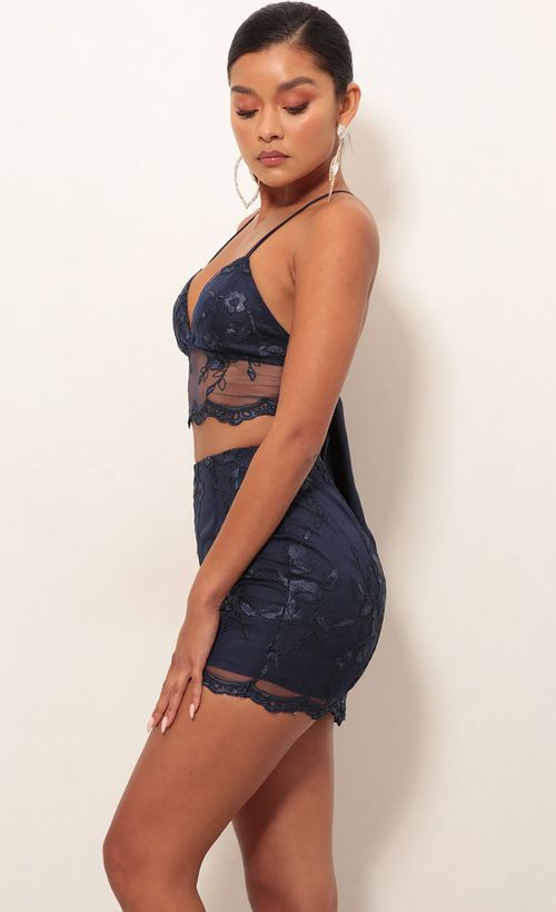 Picture Maui Floral Lace Set In Navy. Source: https://media.lucyinthesky.com/data/Jan19_2/500xAUTO/0Y5A4811.JPG