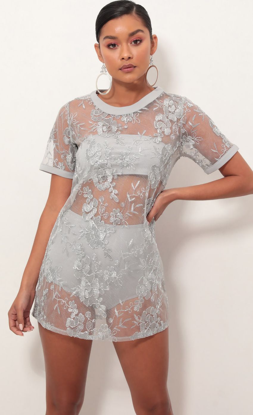 Picture Silver Floral Lace Three Piece Set. Source: https://media.lucyinthesky.com/data/Jan19_2/850xAUTO/781A5381S.JPG