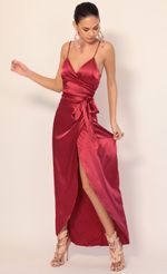 Picture Joelle Pleated Satin Maxi Dress in Merlot. Source: https://media.lucyinthesky.com/data/Jan20_1/150xAUTO/781A3018.JPG