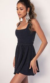 Picture thumb Key West A-line Dress in Navy Shimmer. Source: https://media.lucyinthesky.com/data/Jan20_1/170xAUTO/781A9891.JPG