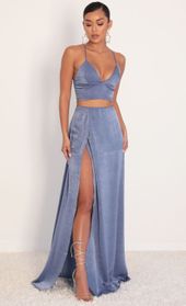 Picture thumb Madeline Satin Maxi Set in Palace Blue. Source: https://media.lucyinthesky.com/data/Jan20_2/170xAUTO/781A0717.JPG