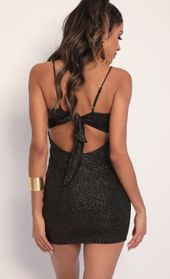 Picture thumb Raya Sparkling Tie-back Dress in Black. Source: https://media.lucyinthesky.com/data/Jan20_2/170xAUTO/781A1882.JPG