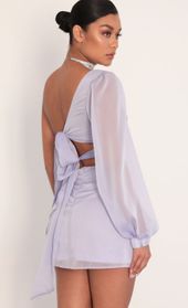 Picture thumb Jasmine Puff Sleeve Chiffon Set in Lavender. Source: https://media.lucyinthesky.com/data/Jan20_2/170xAUTO/781A3230.JPG