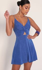 Picture thumb Adalee Front Twist Dress in Royal Blue. Source: https://media.lucyinthesky.com/data/Jan20_2/170xAUTO/781A8076.JPG