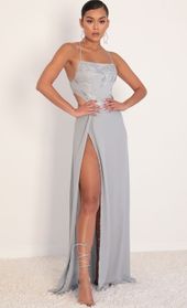 Picture thumb Paris Silver Sequin Lace Maxi Dress in Grey. Source: https://media.lucyinthesky.com/data/Jan20_2/170xAUTO/781A9922.JPG
