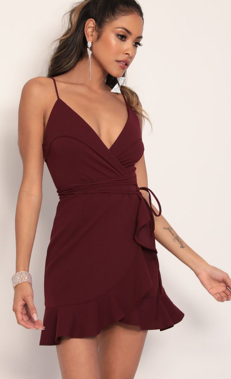 lucy in the sky carisa ruffle dress