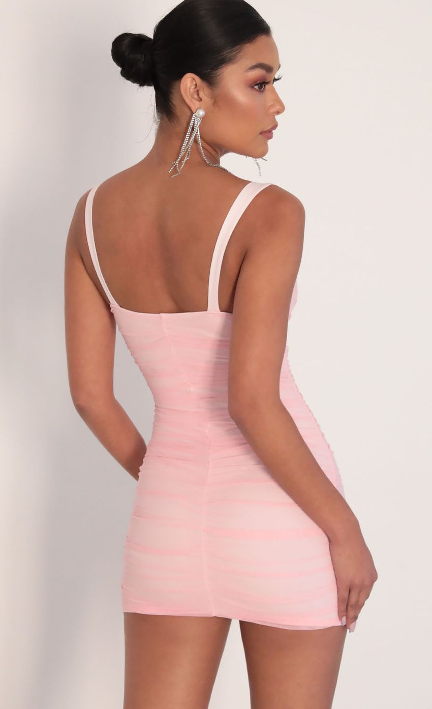 Picture Sweetheart Mesh Dress in Blush. Source: https://media.lucyinthesky.com/data/Jan20_2/850xAUTO/781A1749.JPG